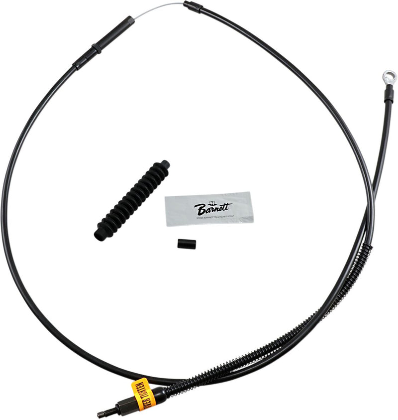 Barnett High-efficiency Stealth Clutch Cable - Each, +15,2 cm (6"), Alternate Length - Black for Harley-Davidson Softail & Dyna 1996-2007