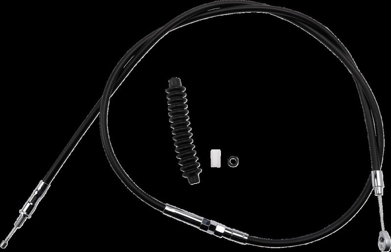Drag Specialties High-efficiency Black Vinyl Clutch Cable - Alternate Length, Each, +15,2 cm (6") for Harley-Davidson FXR 1987-2000