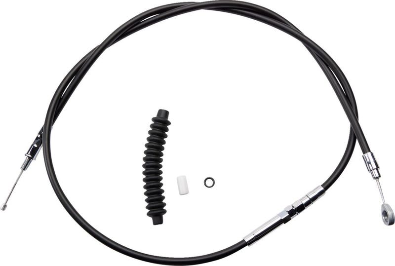 Drag Specialties High-Efficiency Black Vinyl Clutch Cable Fits Harley-Davidson Dyna, Softail, Sportster, Touring Models 1986-2013