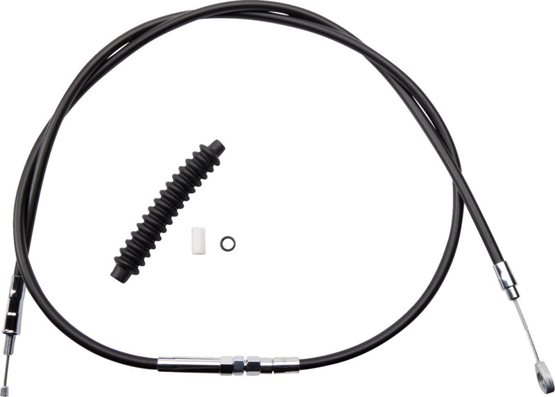 Drag Specialties High-efficiency Black Vinyl Clutch Cable - Alternate Length, Each, +15,2 cm (6") for Harley-Davids for Harley-Davidson Touring, Softail, Sportster & Dyna 1986-2013