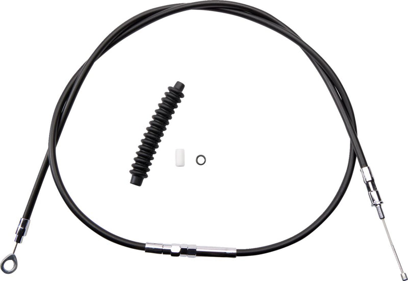Drag Specialties High-efficiency Black Vinyl Clutch Cable - +15,2 cm (6"), Each, Alternate Length for Harley-Davids for Harley-Davidson Touring, Softail, Sportster & Dyna 1986-2013