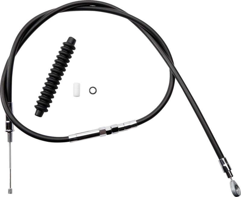Drag Specialties High-efficiency Black Vinyl Clutch Cable - Standard, Each for Harley-Davidson Sportster 2004-2022