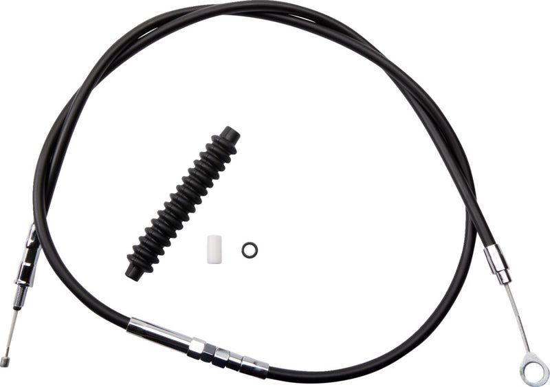 Drag Specialties High-efficiency Black Vinyl Clutch Cable - Standard, Each for Harley-Davidson Touring, Softail & Dyna 2006-2016