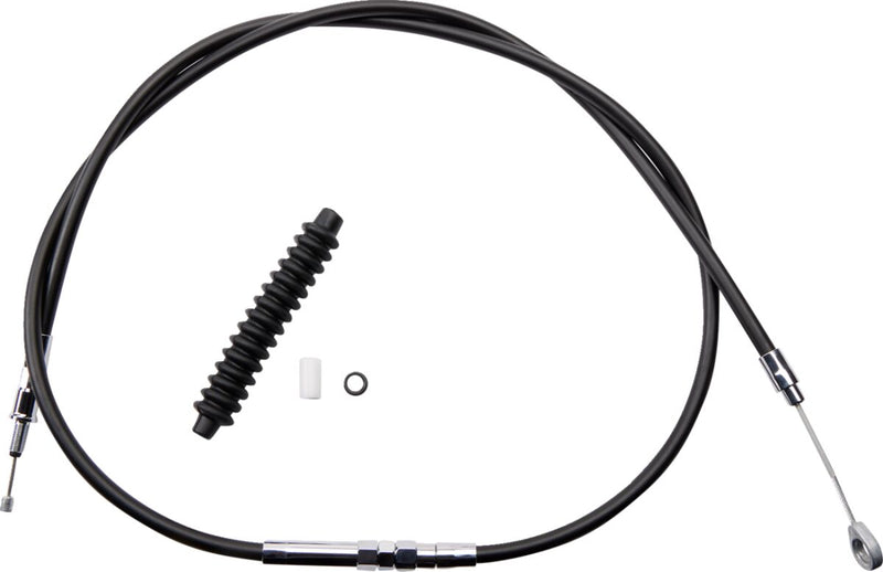 Drag Specialties High-efficiency Black Vinyl Clutch Cable - Standard, Each for Harley-Davidson Softail & Dyna 2006-2017