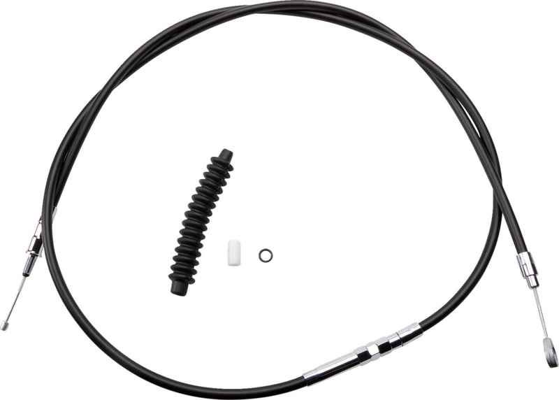 Drag Specialties High-efficiency Black Vinyl Clutch Cable - Standard, Each for Harley-Davidson Touring, Softail & Dyna 2006-2016