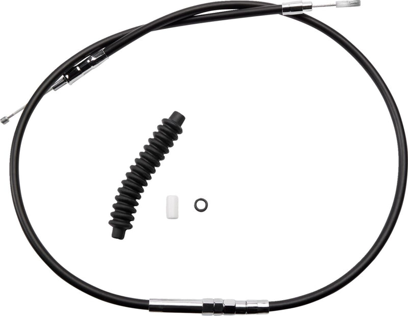 Drag Specialties High-efficiency Black Vinyl Clutch Cable - Standard, Each for Harley-Davidson Touring, Softail, Sportster & Dyna 1986-2013