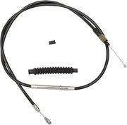 LA Choppers Black Vinyl Clutch Cable Alternate Length Braided