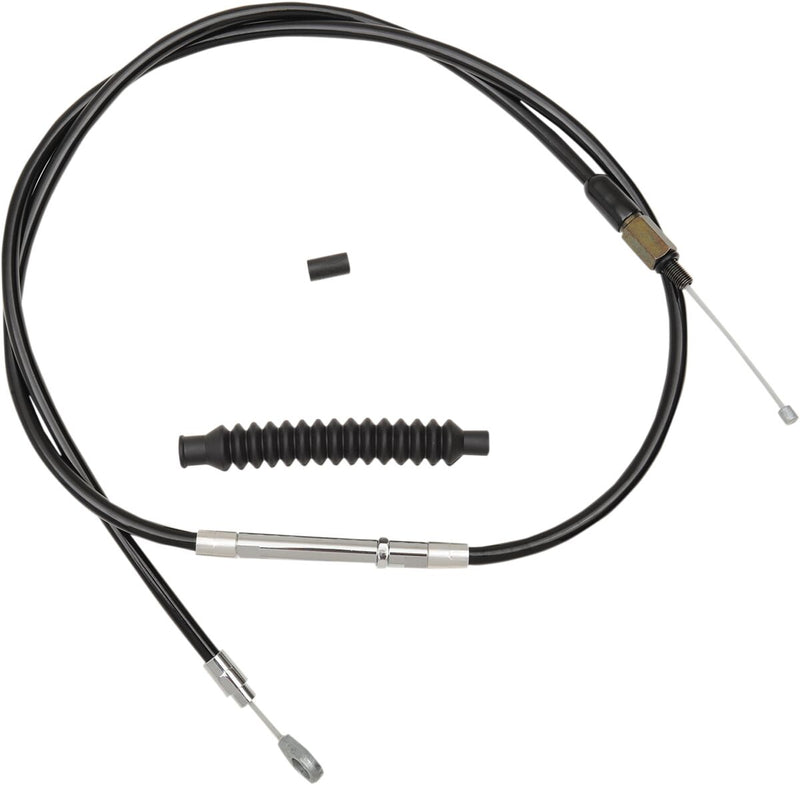 LA Choppers Black Vinyl Clutch Cable Alternate Length Braided #LA-8010C13B