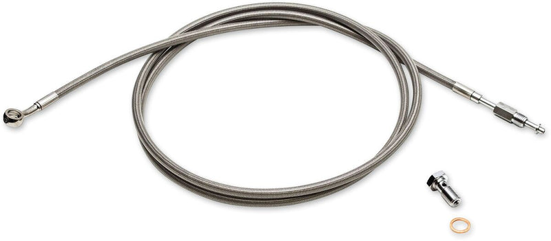 LA Choppers Hydraulic Clutch Line Chrome Steel Stainless Steel #LA-8049C13