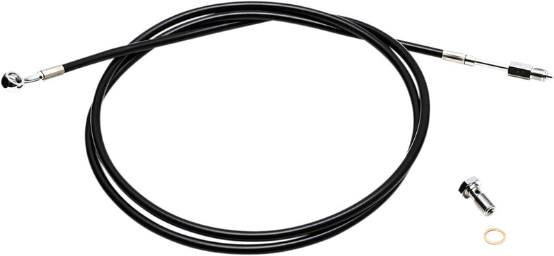LA Choppers Hydraulic Clutch Line Black Stainless Steel Vinyl