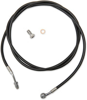 LA Choppers Black Vinyl Clutch Cable Alternate Length Braided