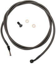 LA Choppers Midnight Braided Clutch Cable Black Alternate Length #LA-8054C16M