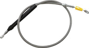 LA Choppers Stainless Steel Braided Clutch Cable Polished Silver Alternate Length #LA-8155C16