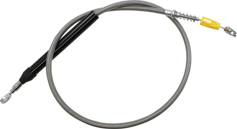 LA Choppers Stainless Steel Braided Clutch Cable Polished Silver Alternate Length #LA-8155C16