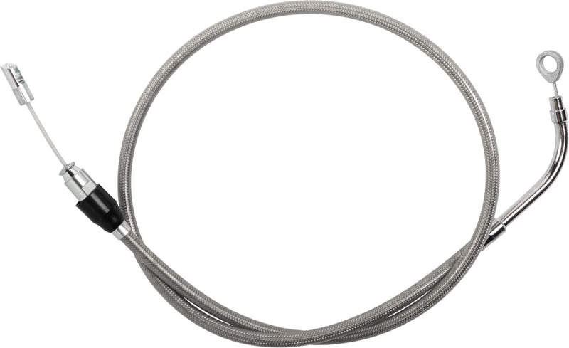 Drag Specialties Quick Connect Clutch Cable - Each, Alternate Length /  Quick Connect - Chrome / Silver for Harley-Davidson Touring 2021-2024