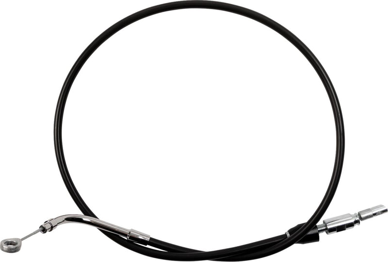 Drag Specialties Quick Connect Clutch Cable - Each, Alternate Length /  Quick Connect - Black / Chrome for Harley-Davidson Touring 2021-2024