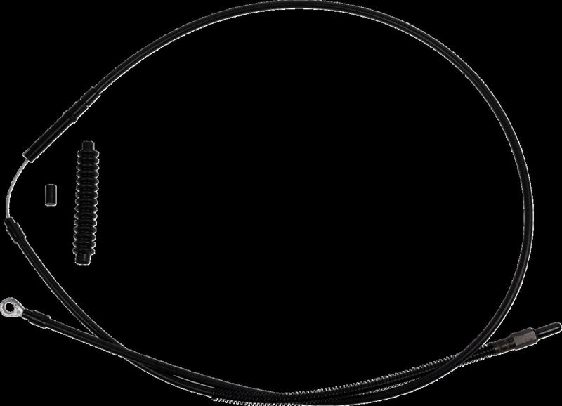 Barnett High-efficiency Stealth Clutch Cable - +15,2 cm (6"), Each, Alternate Length - Black for Harley-Davidson Touring 2021-2025