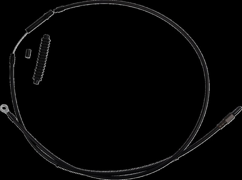 Barnett High-efficiency Stealth Clutch Cable - +25,4 cm (10"), Alternate Length, Each - Black for Harley-Davidson Softail 2018-2024