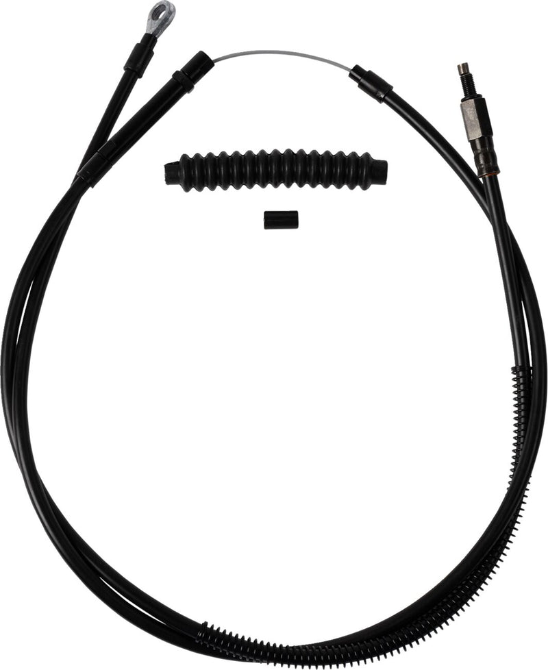 Barnett High-efficiency Stealth Clutch Cable - Each, Alternate Length, +15,2 cm (6") - Black for Harley-Davidson Softail & Dyna 2018-2023