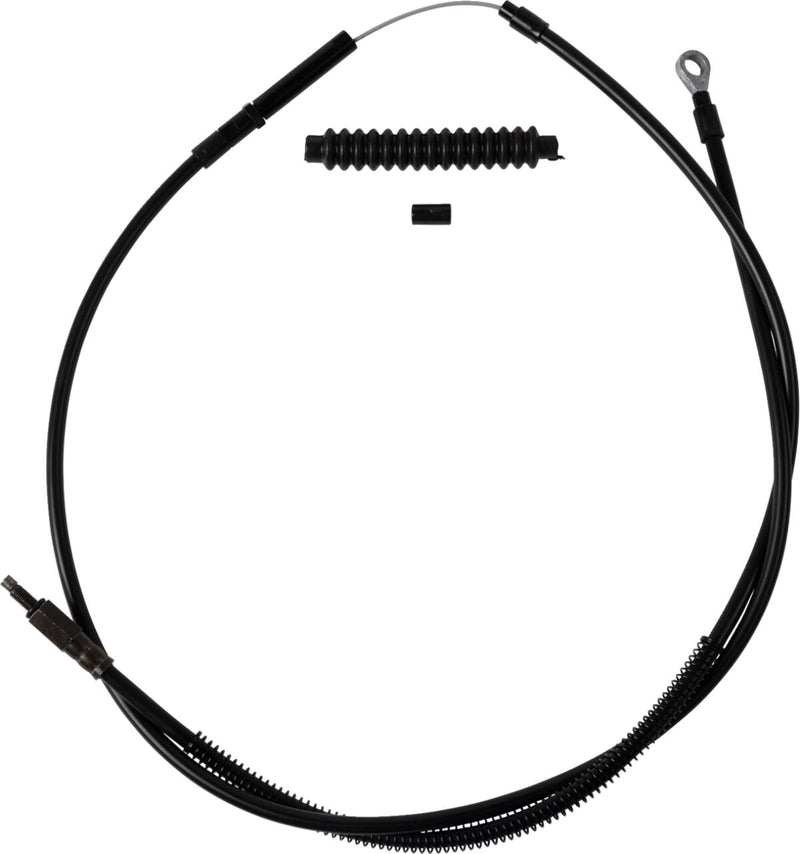 Barnett High-efficiency Stealth Clutch Cable - Each, Alternate Length, +20,3 cm (8") - Black for Harley-Davidson Softail & Dyna 2018-2023