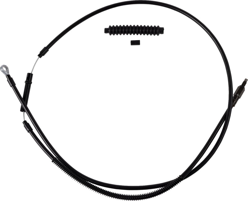 Barnett High-efficiency Stealth Clutch Cable - +20,3 cm (8"), Each, Alternate Length - Black for Harley-Davidson Touring & Trike 2021-2025