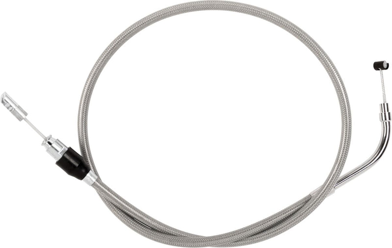 Drag Specialties Quick Connect Clutch Cable Fits Harley-Davidson Touring Models 2023-2024 Chrome| Silver