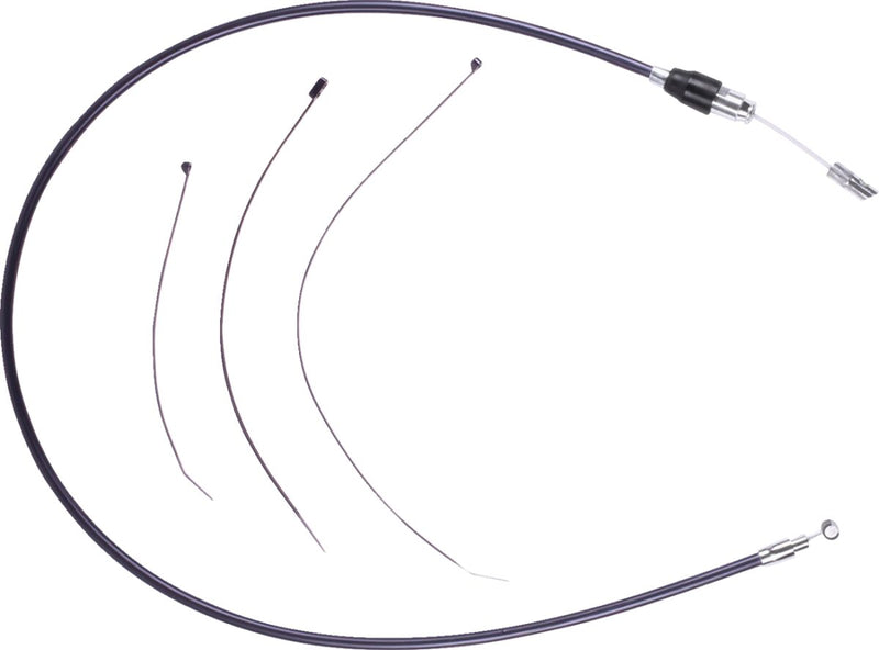 Drag Specialties Quick Connect Clutch Cable for 2023-2025 Harley-Davidson Black Chrome Alternate Length #43238-4HE