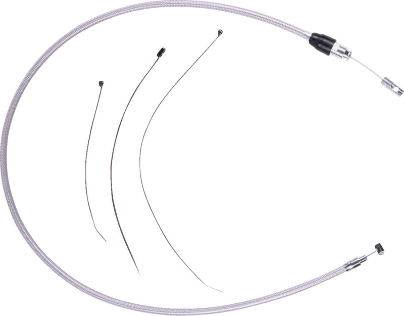 Drag Specialties Quick Connect Clutch Cable for 2023-2025 Harley-Davidson Chrome Silver Alternate Length #53238-4HE