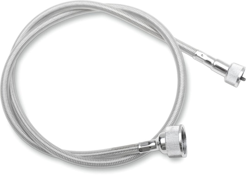Drag Specialties Clear Coated Stainless Steel Speedometer Cables for Various Various Harley-Davidson Motorcycles (See Fitment List)