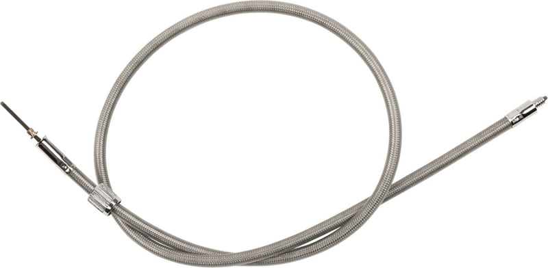 Drag Specialties Front-wheel Drive Speedometer Cable - Each - Silver for Harley-Davidson Touring & Softail 1980-1995