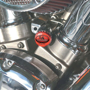 Bottle Cap Choke Cable Knob Dyna, Softail, Classic, Sportster, Touring Chrome Fitment Harley-Davidson