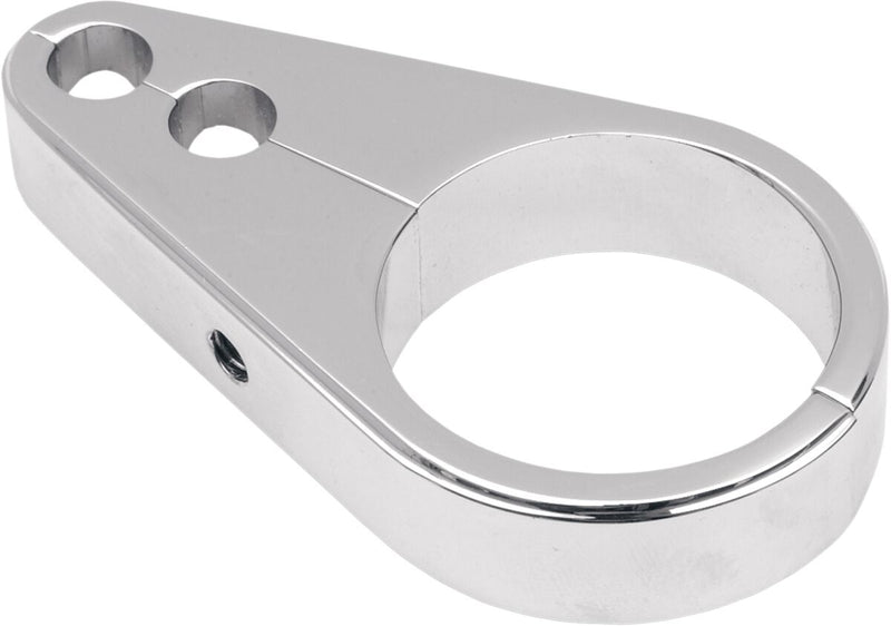 Drag Specialties Die-cast Cable Clamp - Aluminum, Each, Idle /  Throttle - Chrome