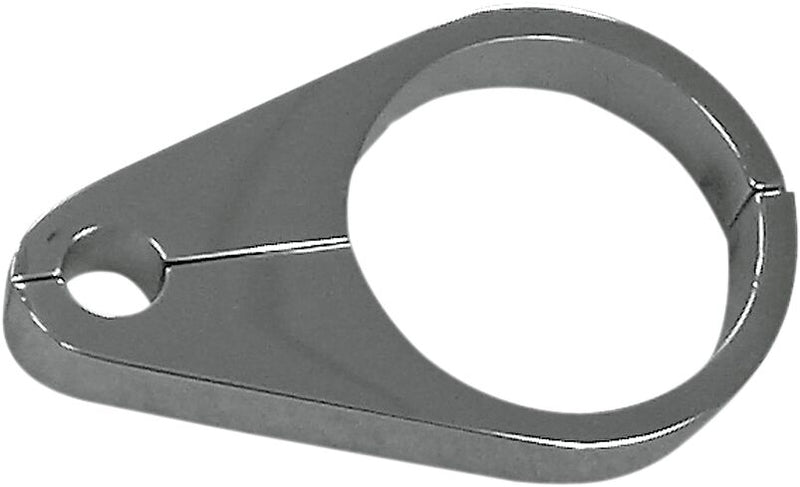Drag Specialties Cable Clamp - Idle /  Throttle, Single Cable, Billet Aluminum - Chrome