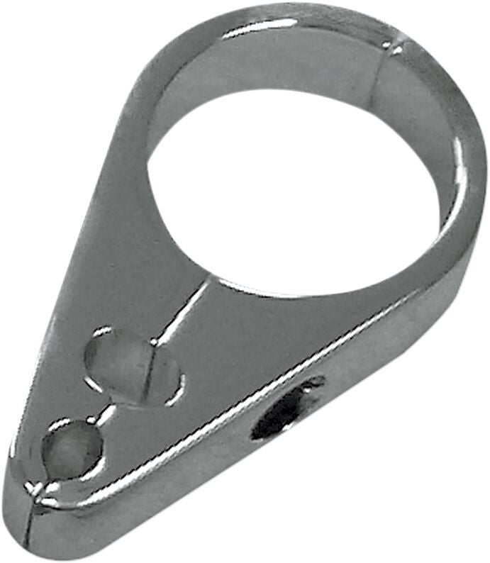 Drag Specialties Cable Clamp - Dual Cable, Each, Brake /  Idle /  Throttle - Chrome
