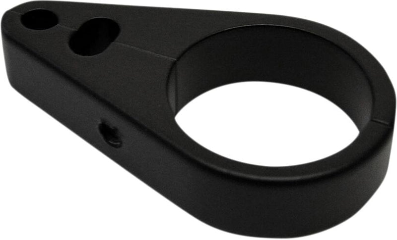 Drag Specialties Flat Black 1 1/4 in. Throttle/Idle/Brake Cable Clamp Throttle Cable