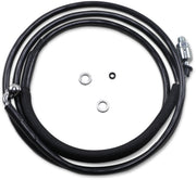 Drag Specialties Stainless Steel Hydraulic Clutch Line Vinyl-Coat Black +254 mm (10") +10" Each