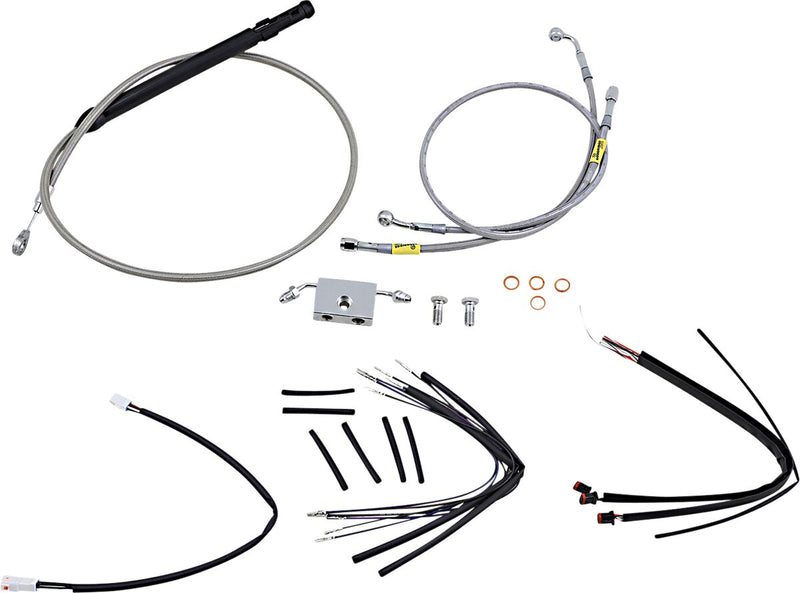 Burly Brand Handlebar Cable and Brake Line Kit for Burly Ape Handlebars #B30-1244