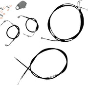 LA Choppers Standard Black Vinyl Handlebar Cable/Brake Line Kit Cable Kit Natural Alternate Length Braided Clutch Line Black| Natural #LA-8157KT-08B