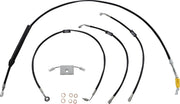 LA Choppers Standard Black Vinyl Handlebar Cable/Brake Line Kit Cable Kit Natural Alternate Length Braided Clutch Line