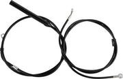 LA Choppers Standard Black Vinyl Handlebar Cable/Brake Line Kit Cable Kit Natural Alternate Length Braided Clutch Line Black| Natural #LA-8062KT-13B