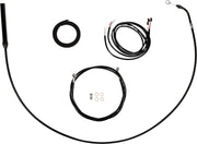 LA Choppers Complete Plug-and-Play Cable Kit Black Clear-Coated Alternate Length Braided Brake Line Clutch Line Black| Clear-Coated| Natural