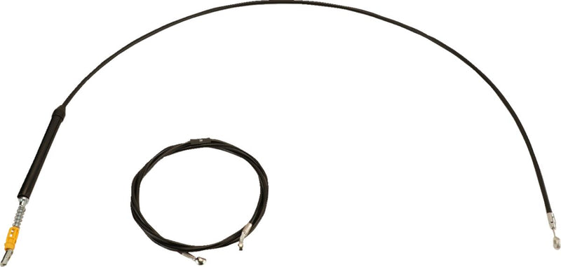 LA Choppers Standard Black Vinyl Handlebar Cable/Brake Line Kit Cable Kit Natural Alternate Length Braided Clutch Line Black| Natural #LA-8063KT-16B