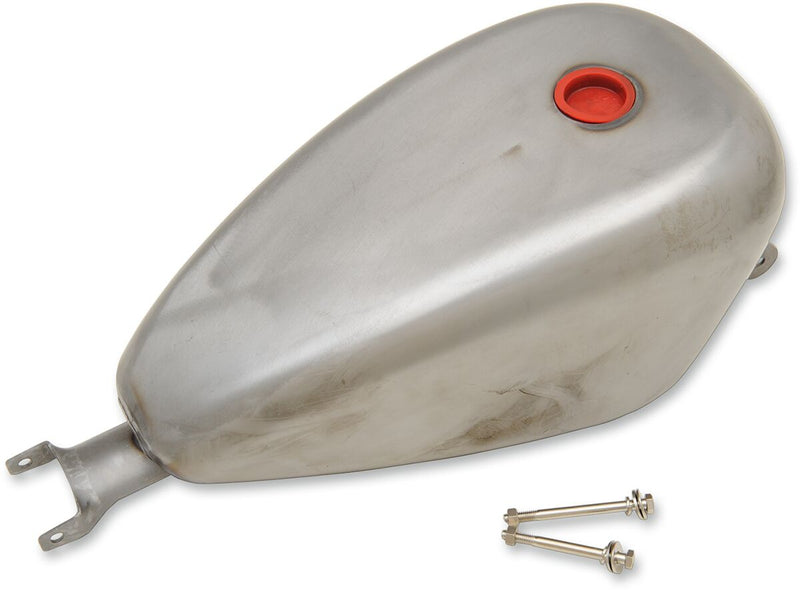 Drag Specialties Custom Gas Tank Raw Silver Peanut Custom Tank Steel