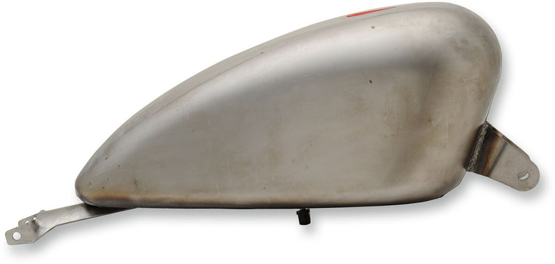 Drag Specialties Custom Gas Tank Raw Silver Peanut Custom Tank Steel #63585