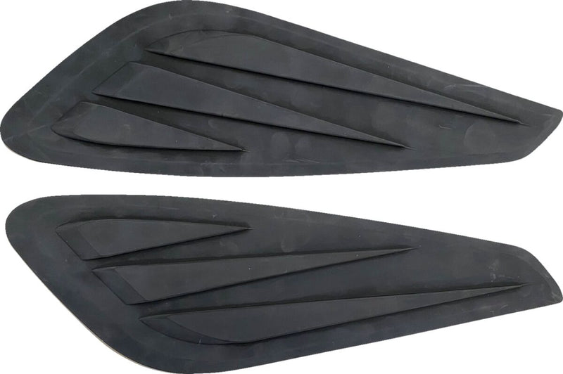 Drag Specialties Gas Tank Knee Pads Black Fuel Tank Pair #T22-0064