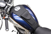 Mustang Tank Bib with Pouch for 2023-2025 ROYAL ENFIELD SUPER METEOR 650 ABS Black Plain Fuel Tank Vinyl #93371ST