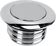 Drag Specialties Pop-Up Gas Cap Fuel Cap Chrome Silver Late Non-Vented Billet Aluminium