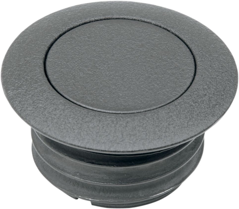 Drag Specialties Pop-Up Gas Cap Fuel Cap Black Wrinkle Early Vented Billet Aluminium