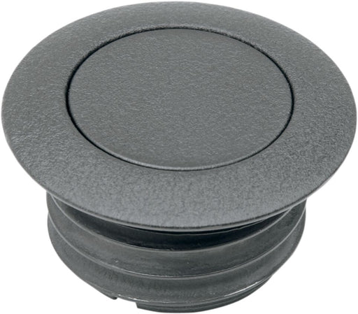 Drag Specialties Pop-Up Gas Cap Fuel Cap Black Wrinkle Early Vented Billet Aluminium