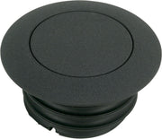 Drag Specialties Pop-Up Gas Cap Fuel Cap Black Wrinkle Late Non-Vented Billet Aluminium
